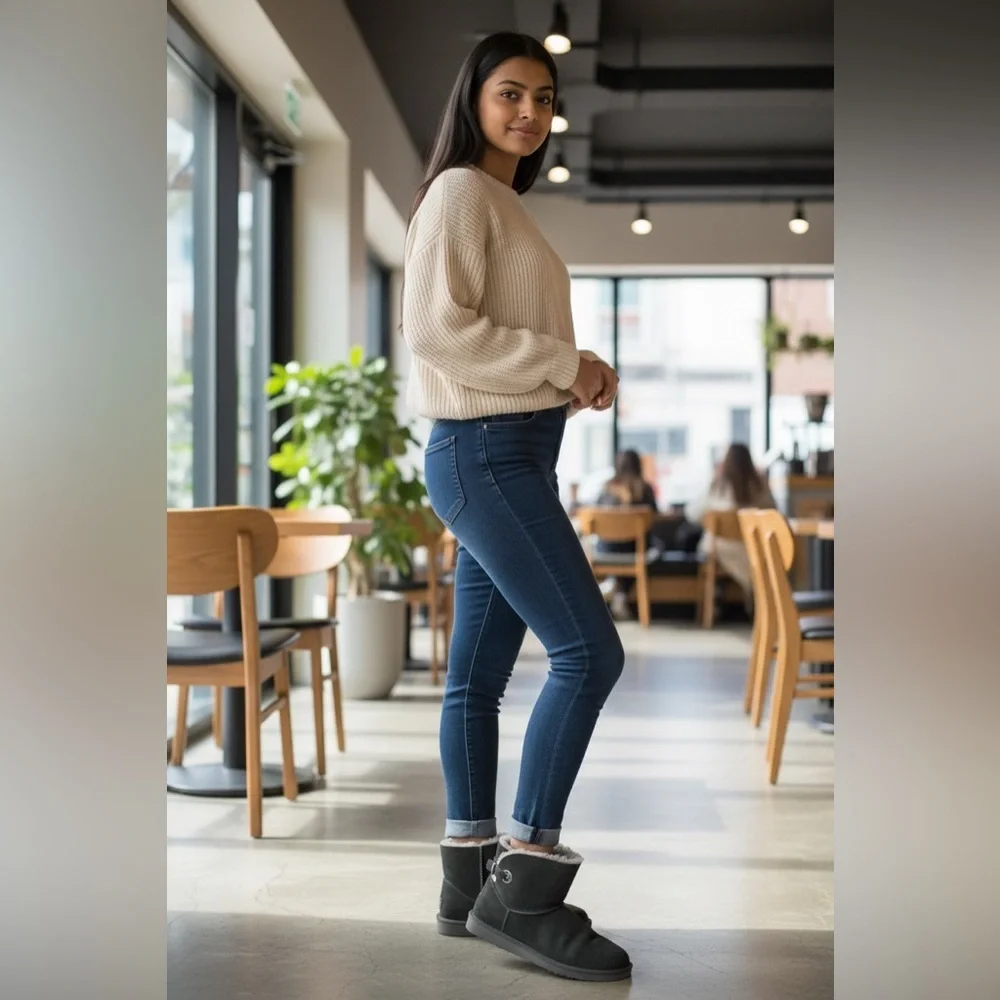 Koolaburra by UGG Grey Suede Winter Boots size 10